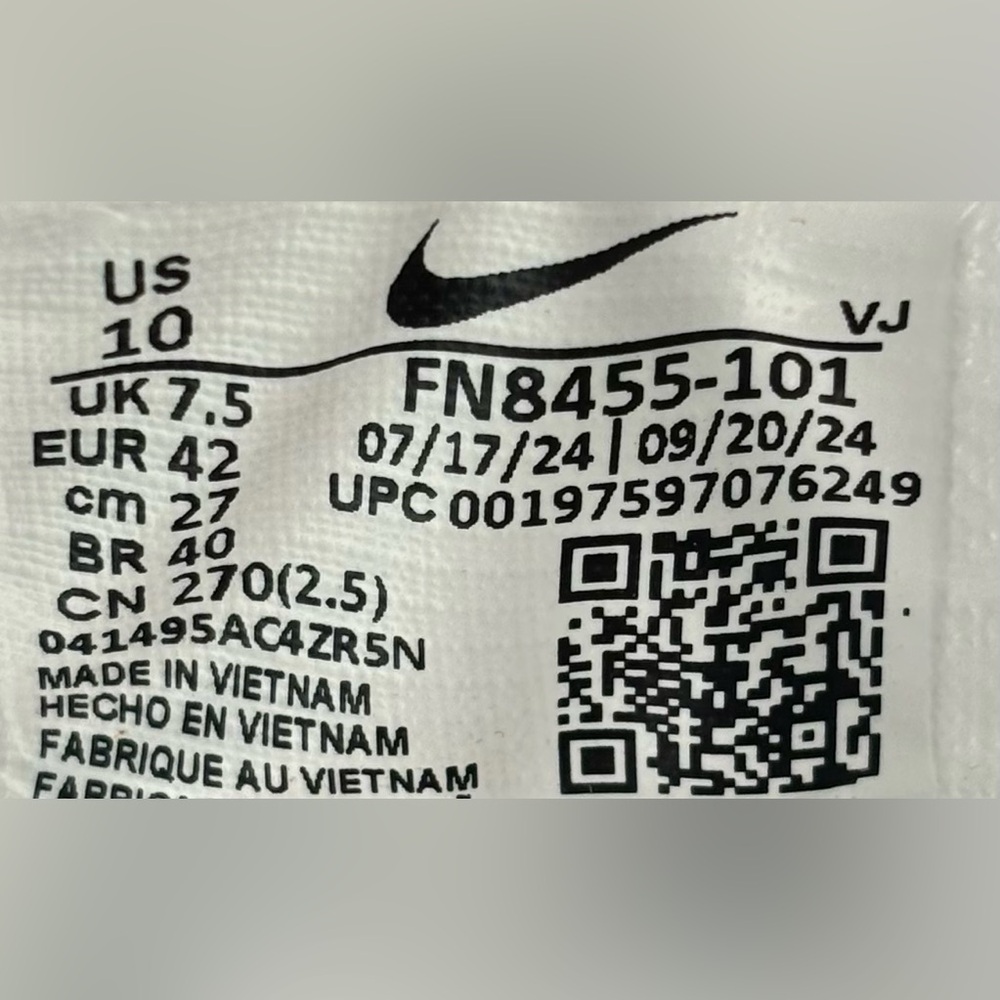 Nike Zoom 💅 Fly 6 White Vivid Grape Hyper Pink Women's Shoes 8 8.5 FN8455-101 - Picture 10 of 10